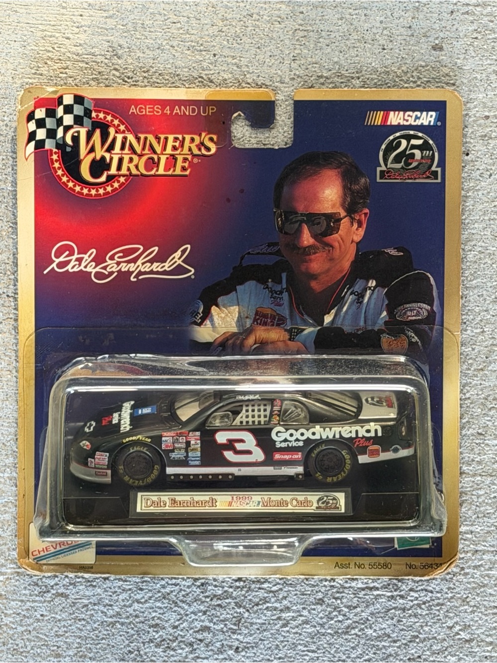 Dale Earnhardt Vintage Winner's Circle Monte Carlo Diecast Car 25th Anniversary